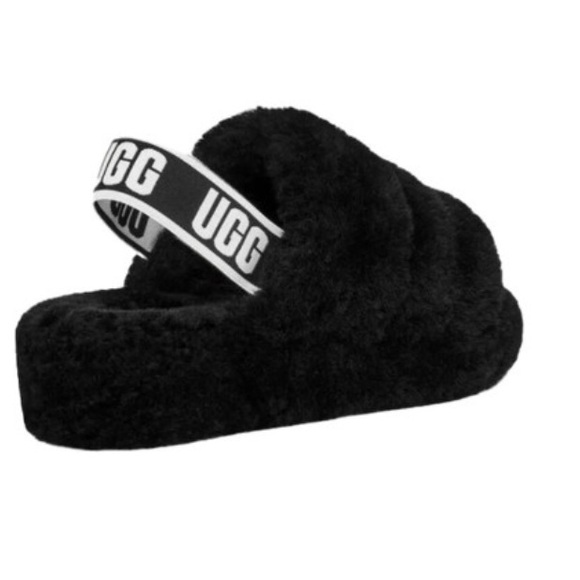 UGG Shoes - UGG Women's Plush Black Slippers